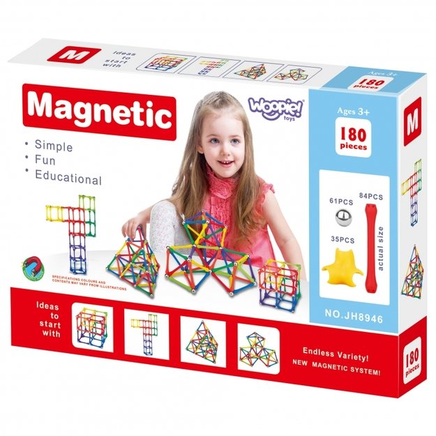 Magnetinis konstruktorius 180 vnt. Woopie