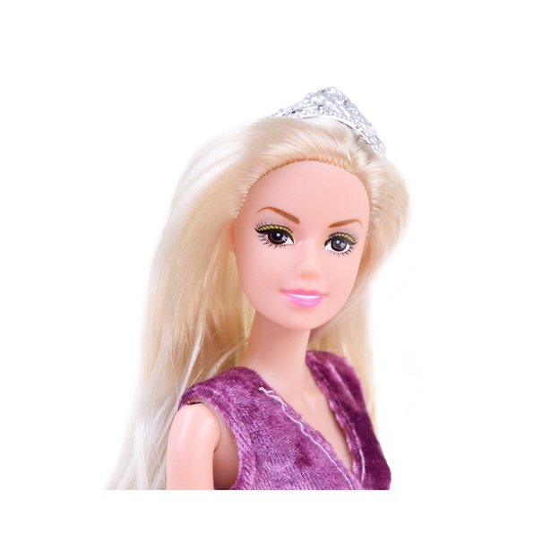 Lėlė Emily su vakarine suknele ir priedais