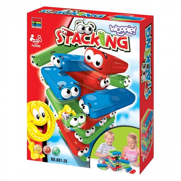 Arkadinis žaidimas kaladėlių žaidimas "Wobbly Tower", WOOPIE  6