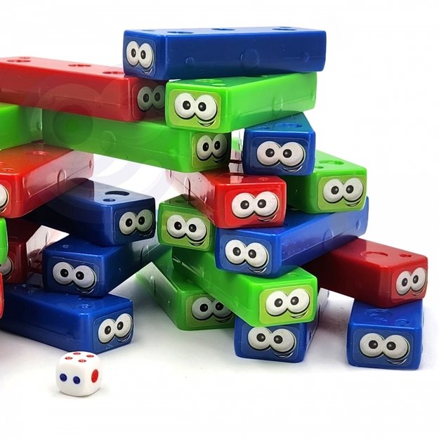 Arkadinis žaidimas kaladėlių žaidimas "Wobbly Tower", WOOPIE  4
