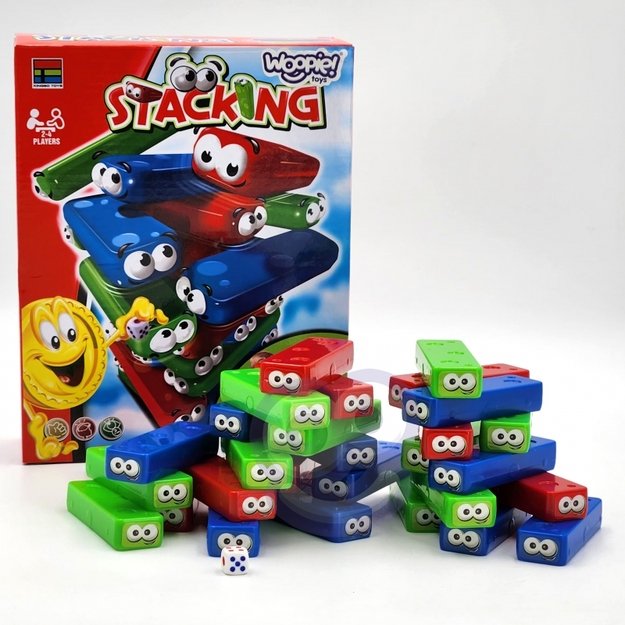 Arkadinis žaidimas kaladėlių žaidimas "Wobbly Tower", WOOPIE  8