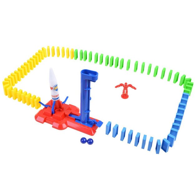 Lavinantis žaislas kosmoso domino raketa 