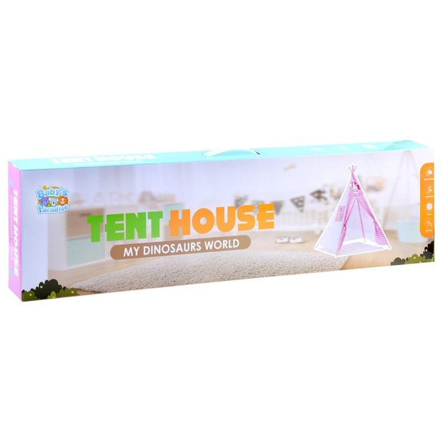 Palapinė tipis, rožinė su vienaragiu