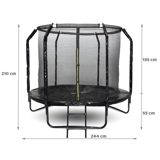 Sodo batutas su kopėčiomis 244 cm, SkyFlyer