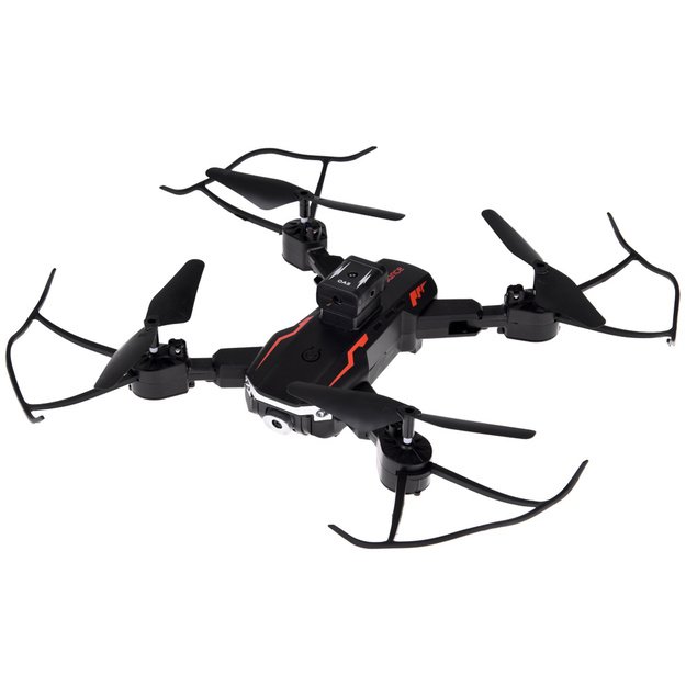 Nuotoliniu būdu valdomas dronas Quadrocopter Flying, juodas 13