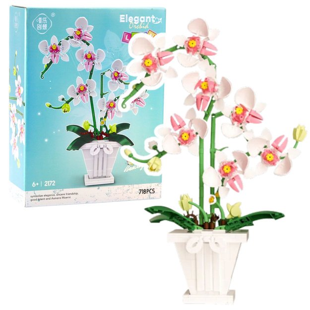 Konstruktorius vaikams “Elegantiška orchidėja” 718 el.