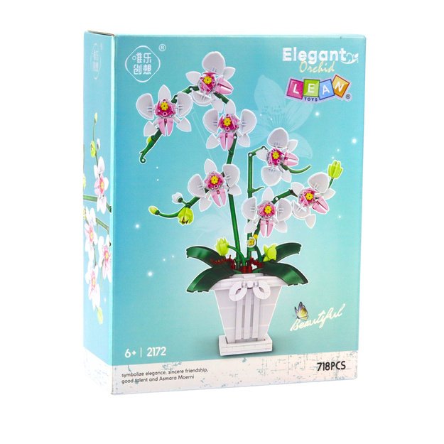 Konstruktorius vaikams “Elegantiška orchidėja” 718 el. 2