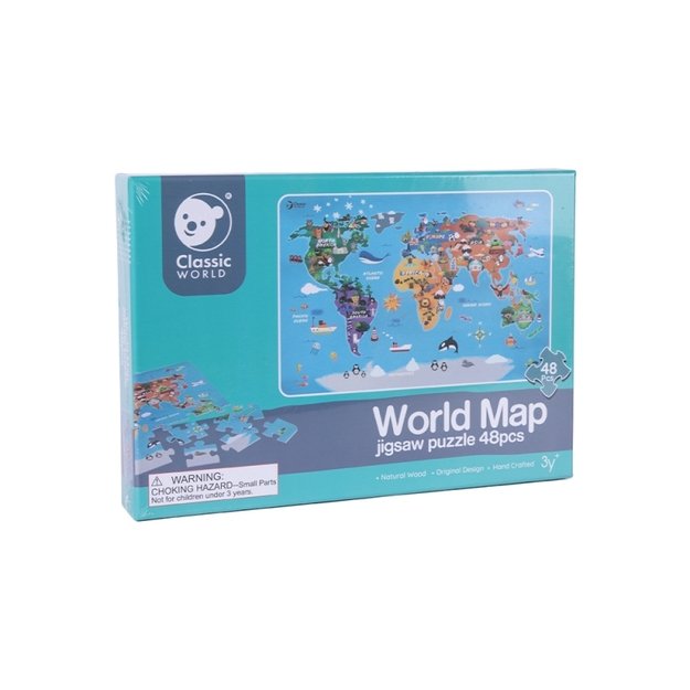 „Classic World“ dėlionė - „Pasaulio žemėlapis“