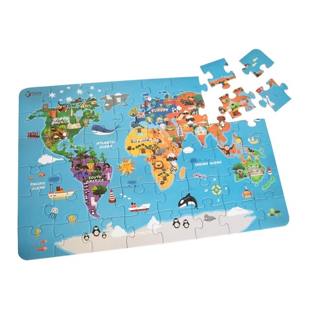 „Classic World“ dėlionė - „Pasaulio žemėlapis“