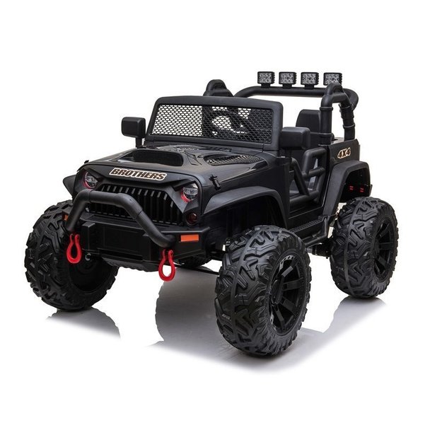 Dvivietis elektromobilis vaikams Jeep JC666, juodas 2