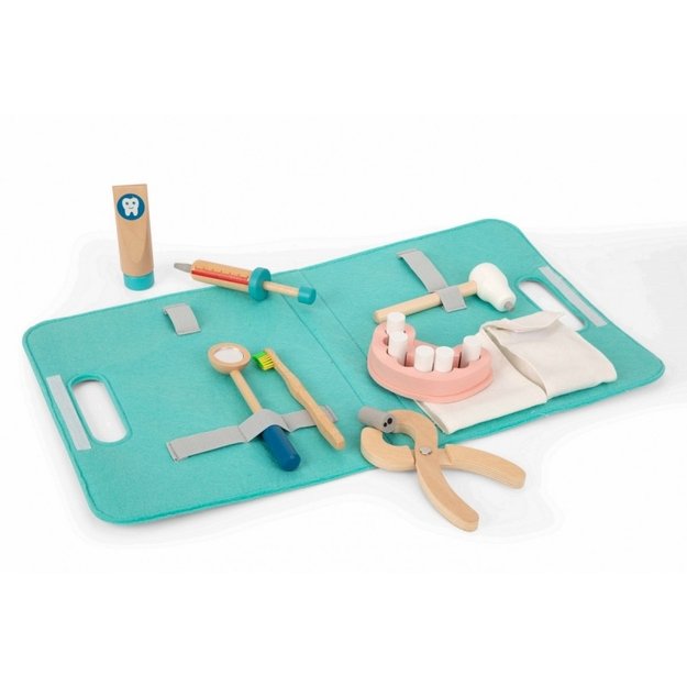 Mažasis stomatologo rinkinys su lagaminu, Tooky Toy