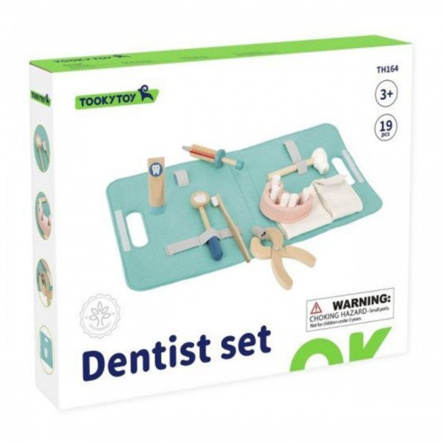 Mažasis stomatologo rinkinys su lagaminu, Tooky Toy