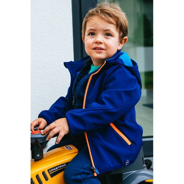 Paspiriamas traktorius FALK JCB su priekaba, geltonas 8