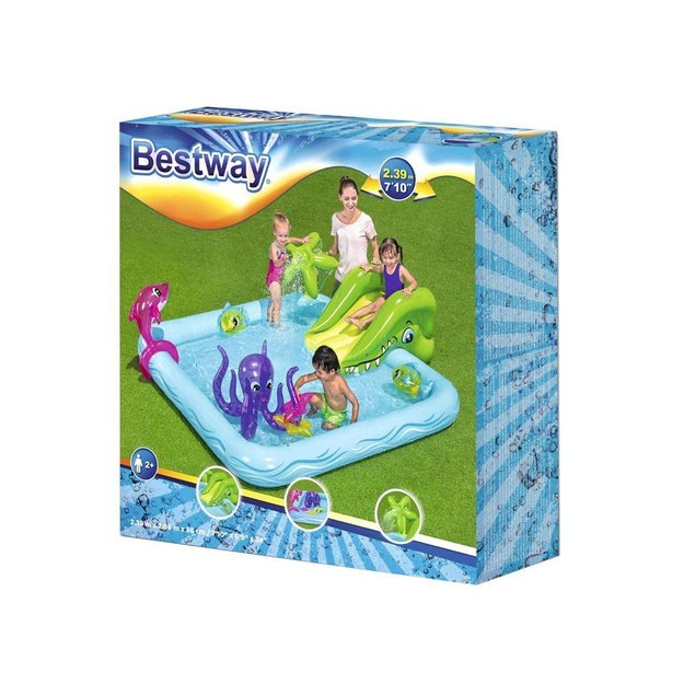 Pripučiamas baseinas vaikams su žaidimų aikštelė Bestway