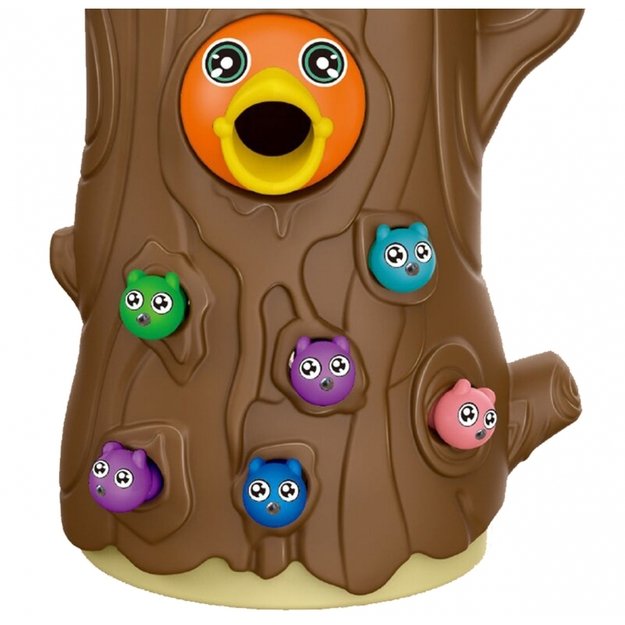 Vaikiškas magnetinis žaidimas „Pagauk kirminą“, rudas, Woopie