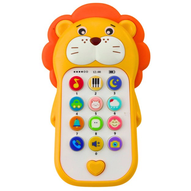Interaktyvus mokomasis telefonas vaikams, geltonas 1