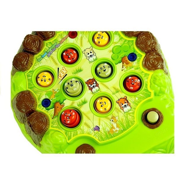 Arkadinis žaidimas su plaktuku su garsais "Whack a Mole"
