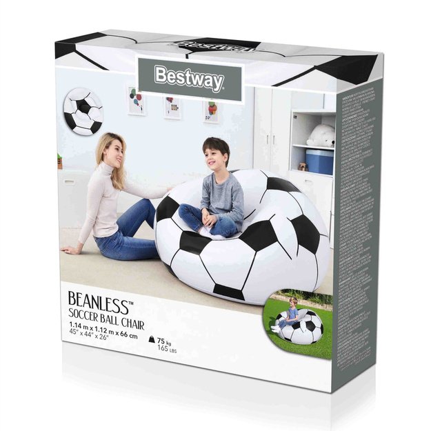 Pripučiamas fotelis kamuolys 114x112x66cm, Bestway 75010