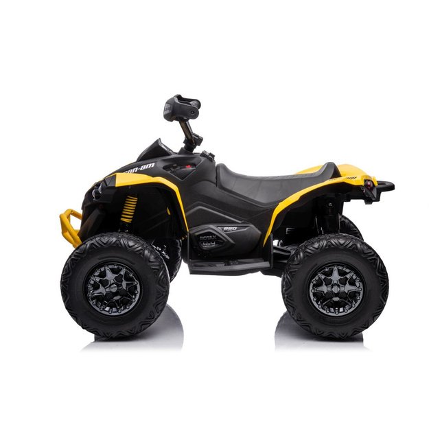 Vienvietis elektrinis keturratis Can-am, geltonas