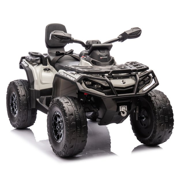 Dvivietis elektrinis keturratis Can-Am Outlander 4x4 DK-CA005, pilkas, 24V