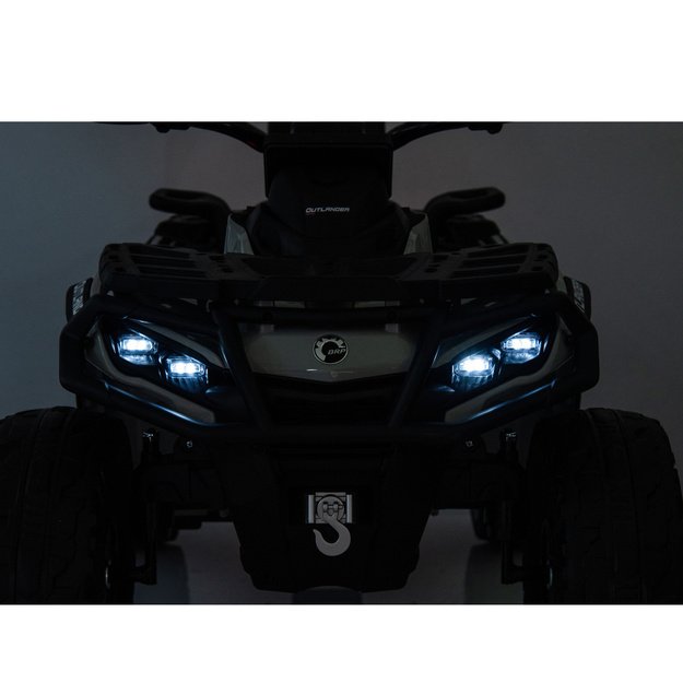 Dvivietis elektrinis keturratis Can-Am Outlander 4x4 DK-CA005, pilkas, 24V 1