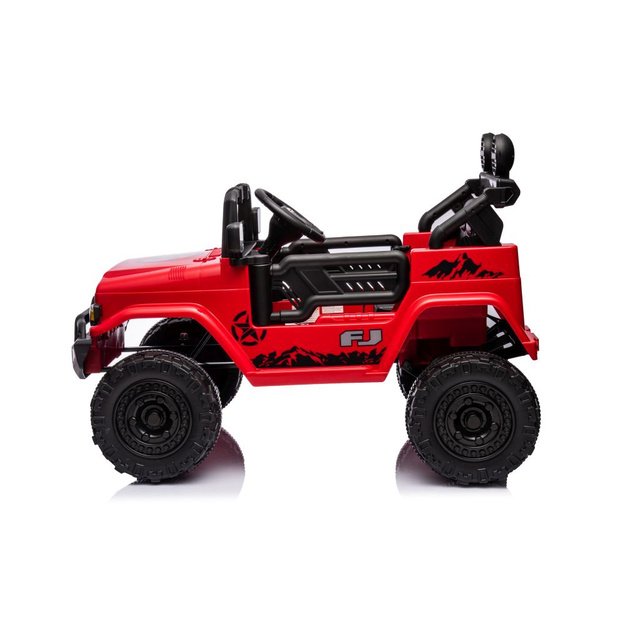 Vienvietis elektrinis visureigis Toyota FJ 4x4, raudonas