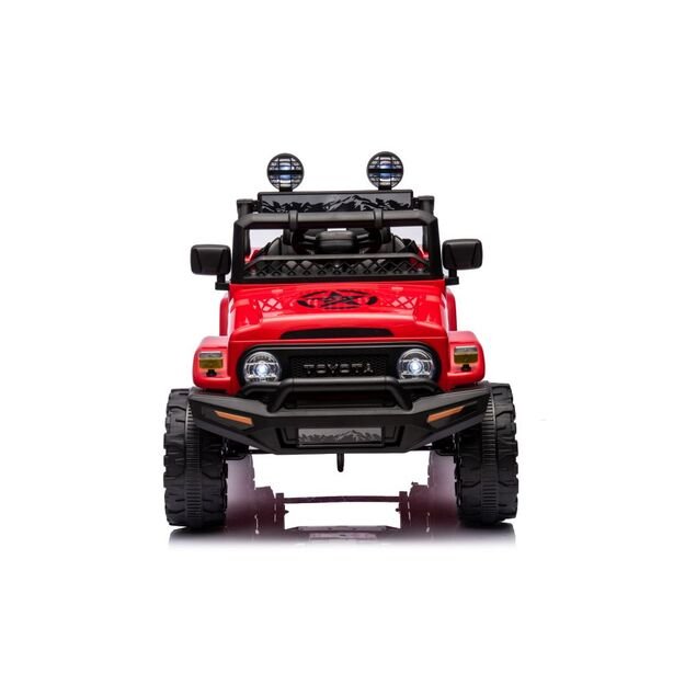 Vienvietis elektrinis visureigis Toyota FJ 4x4, raudonas