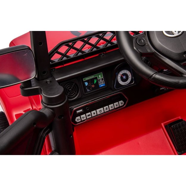 Vienvietis elektrinis visureigis Toyota FJ 4x4, raudonas