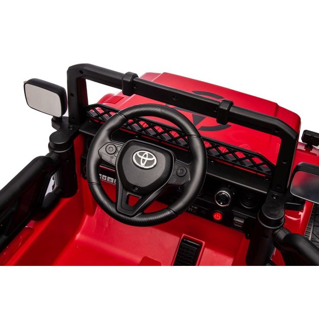Vienvietis elektrinis visureigis Toyota FJ 4x4, raudonas