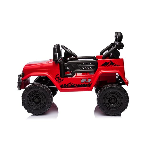 Vienvietis elektrinis visureigis Toyota FJ 4x4, raudonas