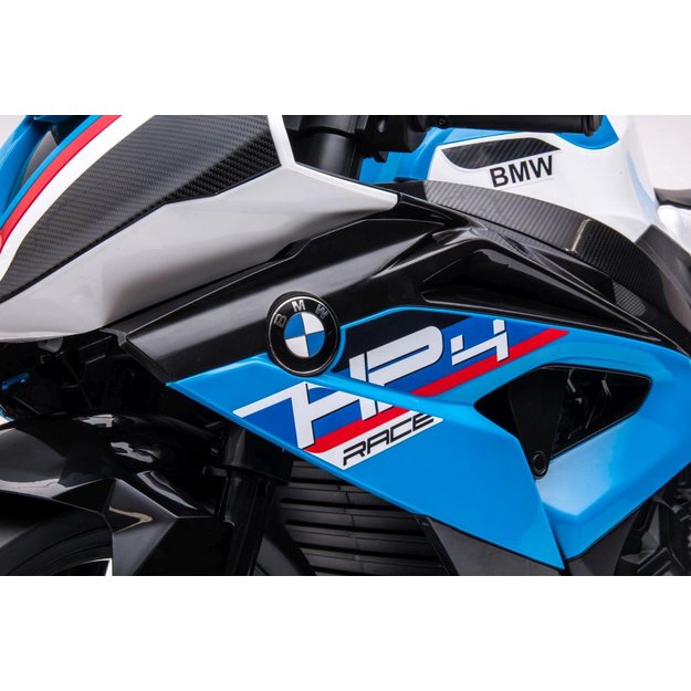 Vienvietis elektrinis motociklas vaikams BMW HP4 Race JT5001, mėlynas 6