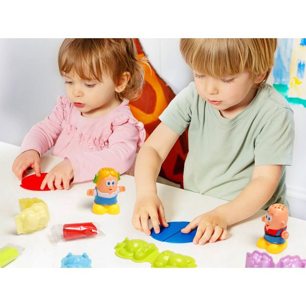 Kūrybinis plastilino rinkinys su formelėmis, gyvūnai