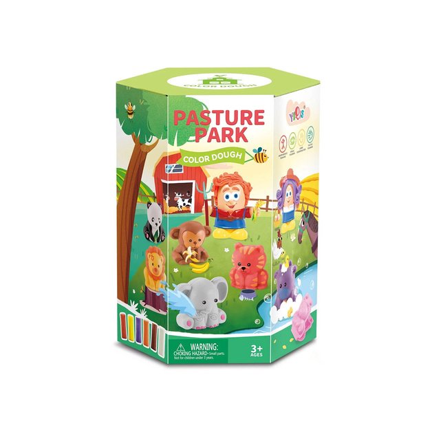 Kūrybinis plastilino rinkinys su formelėmis, gyvūnai