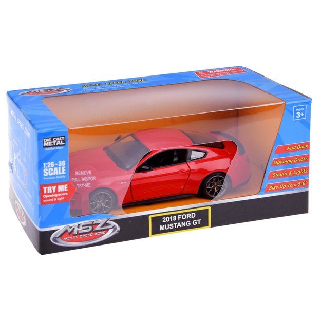 Metalinis Ford Mustang GT automobilis su garso ir šviesos efektais 