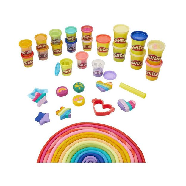 Blizgaus plastilino rinkinys „Hasbro Play-Doh“ 21 vnt.