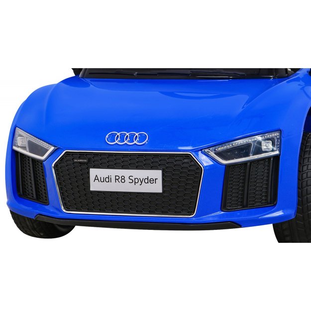 Vienvietis elektromobilis vaikams Audi R8, mėlynas