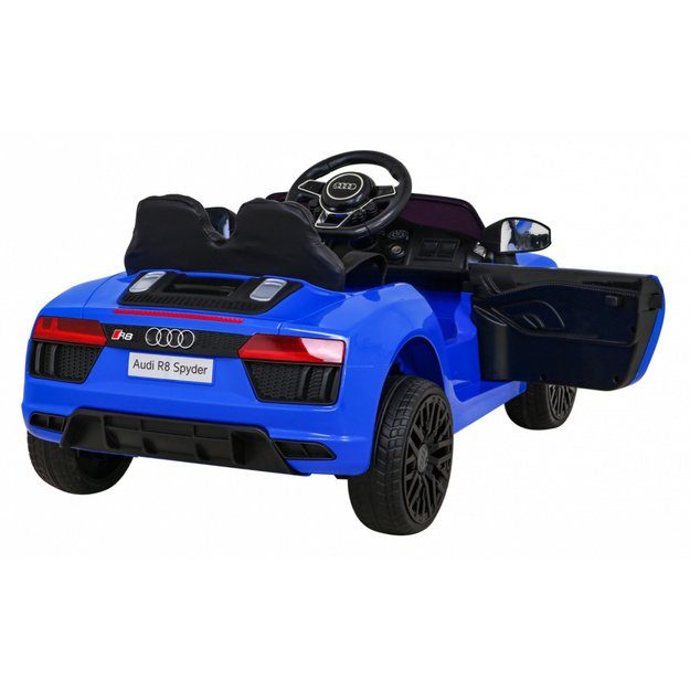 Vienvietis elektromobilis vaikams Audi R8, mėlynas
