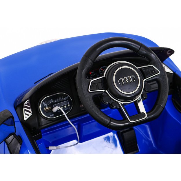 Vienvietis elektromobilis vaikams Audi R8, mėlynas