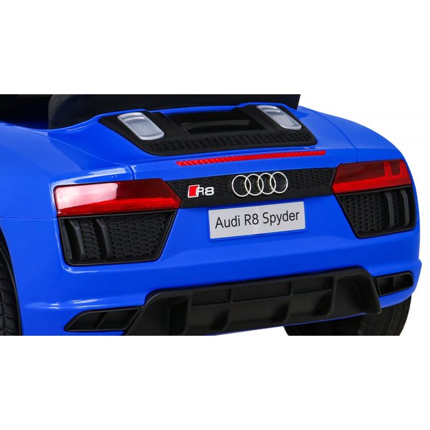 Vienvietis elektromobilis vaikams Audi R8, mėlynas
