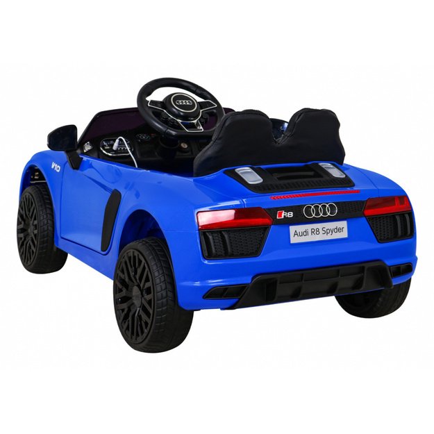 Vienvietis elektromobilis vaikams Audi R8, mėlynas