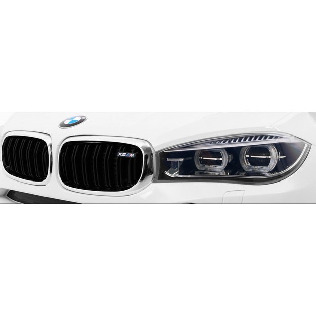 Vienvietis elektrinis džipas vaikams BMW X6M, baltas