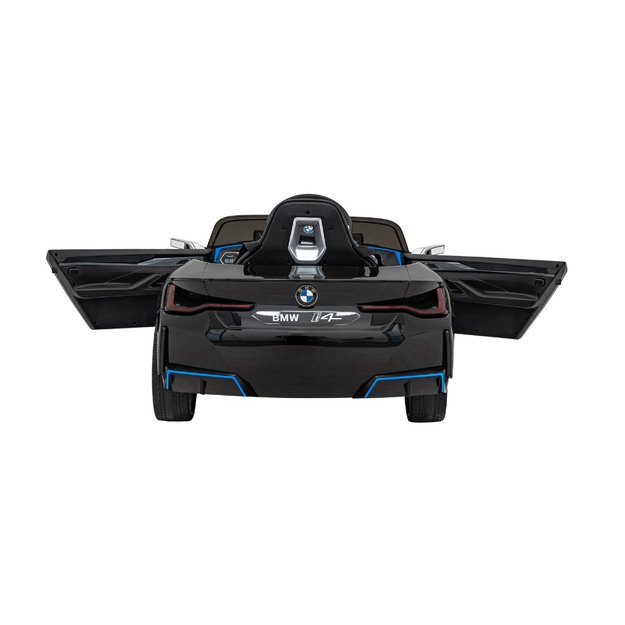 Vienvietis elektromobilis BMW I4, juodas