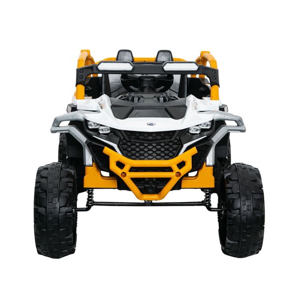 Vienvietis vaikiškas bagis M3 4x4, geltonai baltas 2