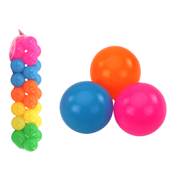 Plastikinių spalvotų kamuoliukų rinkinys 30vnt.