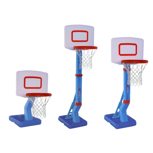 Reguliuojamo aukščio krepšinio stovas vaikams 138 cm, mėlynas