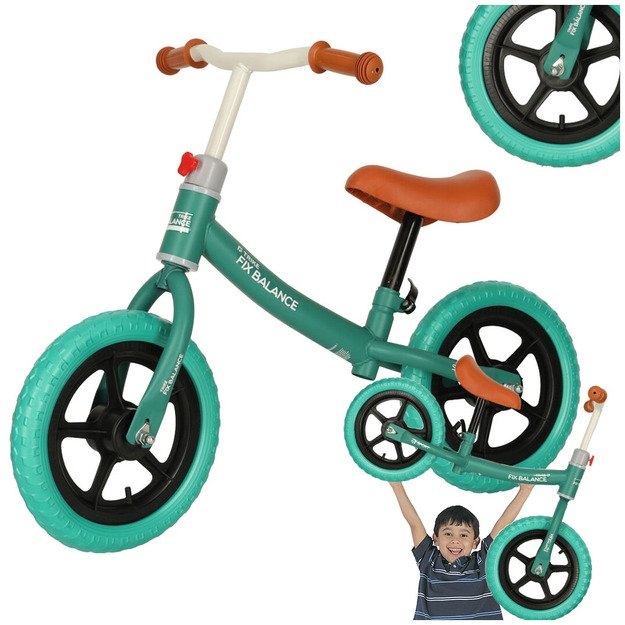 Balansinis dviratis vaikams, turkio spalvos, Trike Fix Balance