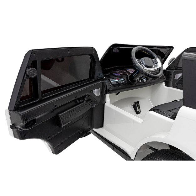 Dvivietis vaikiškas elektromobilis Range Rover SUV Lift, baltas