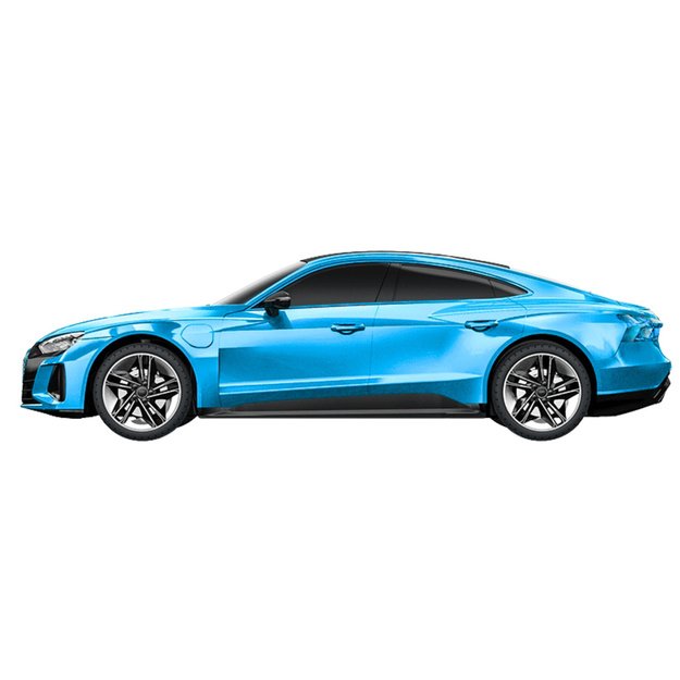 Nuotoliniu būdu valdomas Audi RS E-tron GT automobilis, mėlynas, 1:14 1