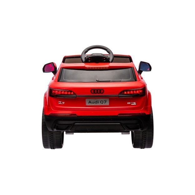 Vienvietis elektromobilis Audi Q7 Facelift, raudonas