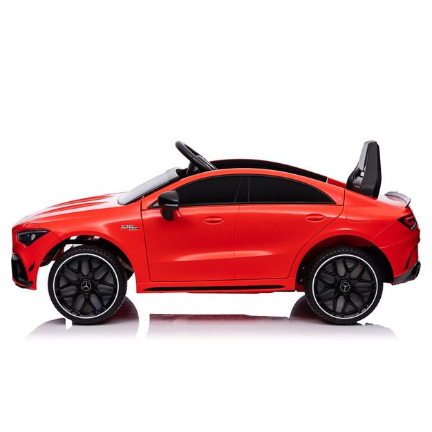 Vienvietis elektromobilis  vaikams  Mercedes CLA 45s AMG 4x4, raudonas